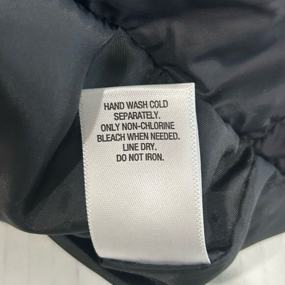 Roz & Ali Vest Women’s Size M Black Lace Front Full Zipper Snap Closure Puffer - Picture 7 of 12